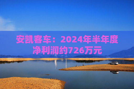 安凯客车：2024年半年度净利润约726万元