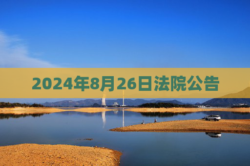 2024年8月26日法院公告