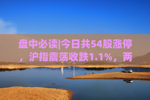 盘中必读|今日共54股涨停，沪指震荡收跌1.1%，两市下跌个股超4400只