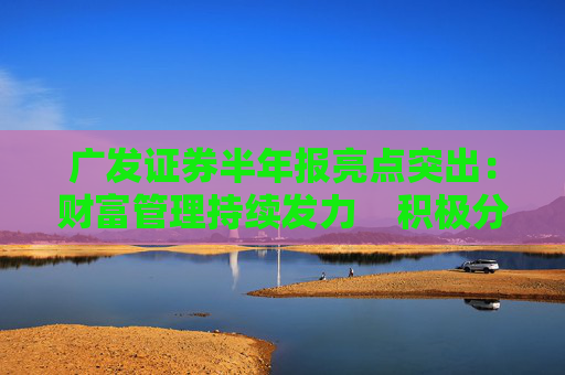 广发证券半年报亮点突出：财富管理持续发力    积极分红回报投资者