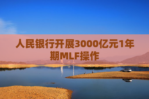 人民银行开展3000亿元1年期MLF操作