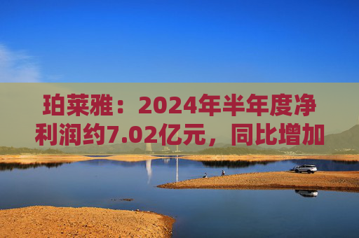 珀莱雅：2024年半年度净利润约7.02亿元，同比增加40.48%