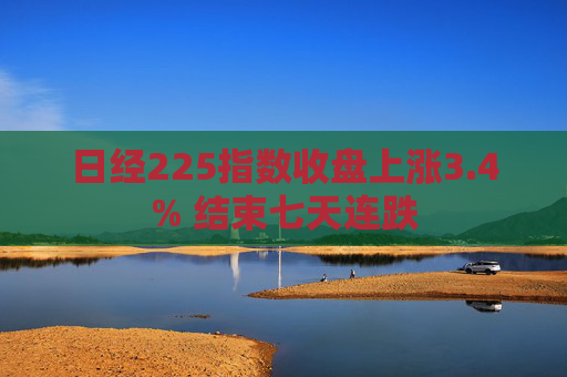 日经225指数收盘上涨3.4% 结束七天连跌