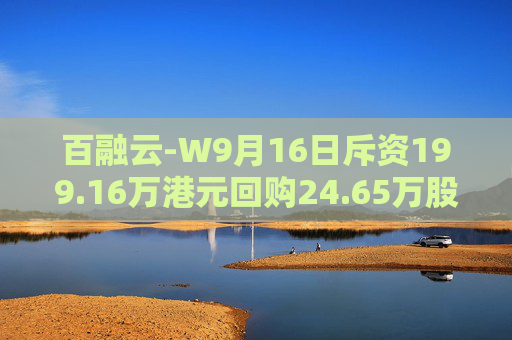 百融云-W9月16日斥资199.16万港元回购24.65万股