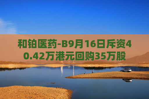 和铂医药-B9月16日斥资40.42万港元回购35万股