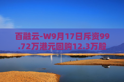 百融云-W9月17日斥资99.72万港元回购12.3万股