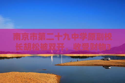 南京市第二十九中学原副校长胡松被双开，收受财物340余万