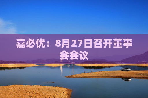 嘉必优：8月27日召开董事会会议