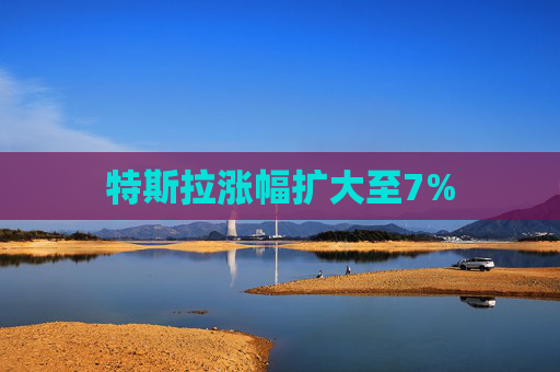 特斯拉涨幅扩大至7%