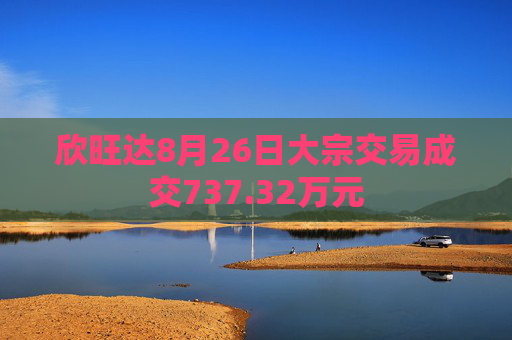 欣旺达8月26日大宗交易成交737.32万元