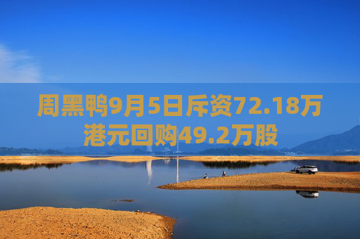 周黑鸭9月5日斥资72.18万港元回购49.2万股