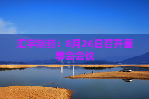 汇宇制药：8月26日召开董事会会议