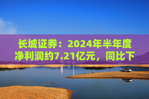 长城证券：2024年半年度净利润约7.21亿元，同比下降18.88%