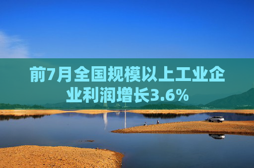 前7月全国规模以上工业企业利润增长3.6%